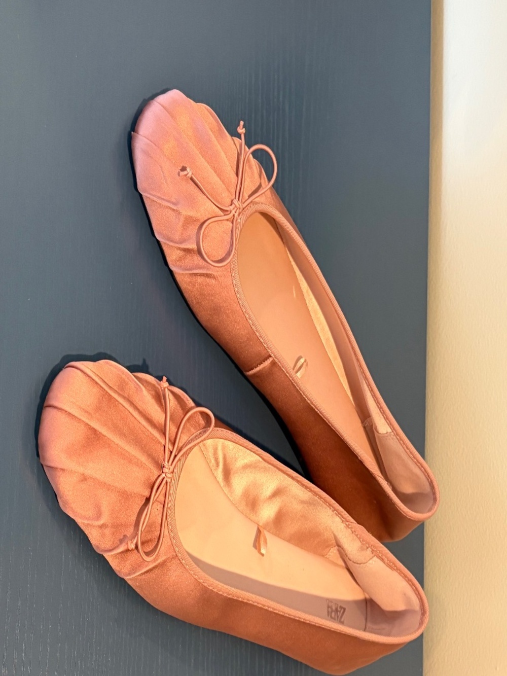 NWOT Zara satin ballet flat